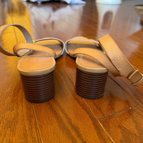 J Crew Nude Block Heels | Size 7.5 - Picture 3 of 4